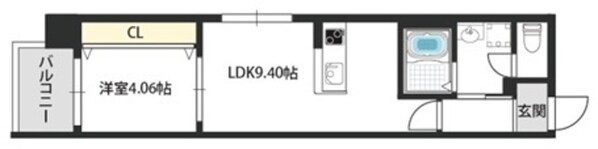 城北公園通駅 徒歩3分 5階の物件間取画像